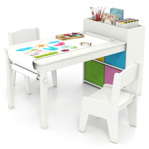 Costway kids art table chairs - costway, table&chairs