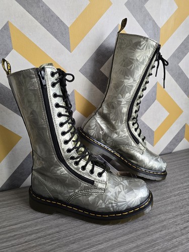 Rare gold silver dr martens - rare, gold/silver