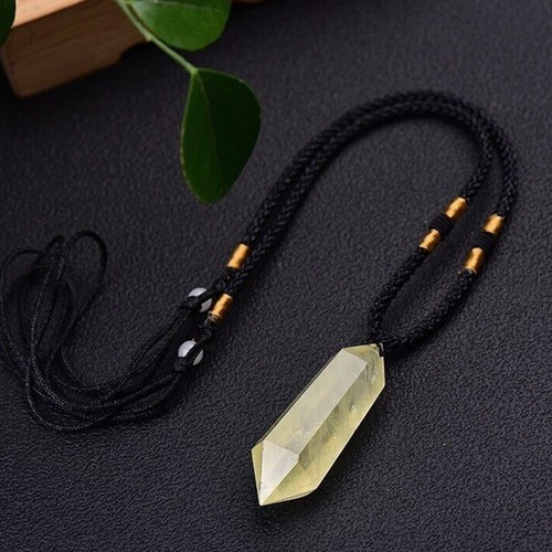 Yellow citrine quartz crystal - yellow,
