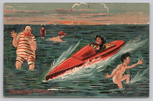 Speedboat frightening - speedboat,