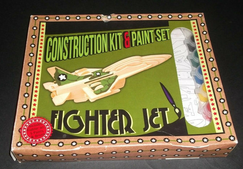 Fighter jet wooden puzzle - wooden,