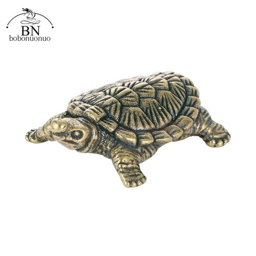 Tortoise figurine brass - figurine,