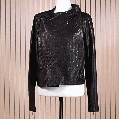 Nicole farhi black leather - nicole,
