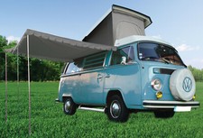 Campervan Caravan Grey Vintage