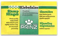 Prinz Pre-folded Stamp Hinges With Acid-Free Gum Pack of 1000 Fine Quality