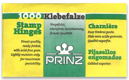 Prinz pre folded stamp hinges - prinz,