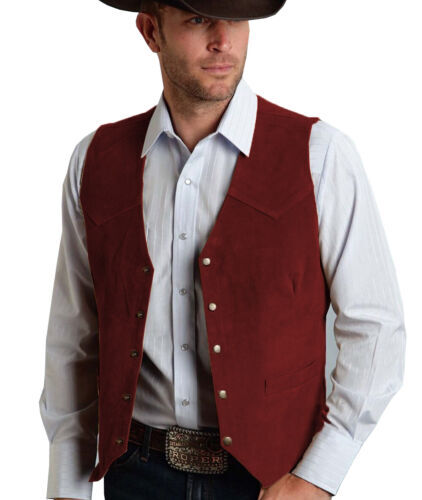 Mens waistcoat vintage western - waistcoat,