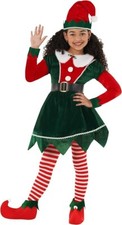 Girls Christmas Elf Costume