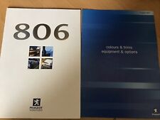 Peugeot 806 UK sales brochures - Inc Colours, Trims &Options -March 1999 MCP1264