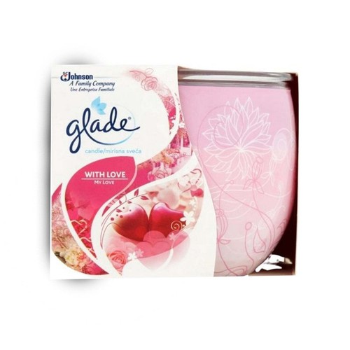 Glade with love candle - 'with, love'