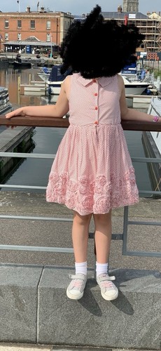 Girls kate mack red dress - red,
