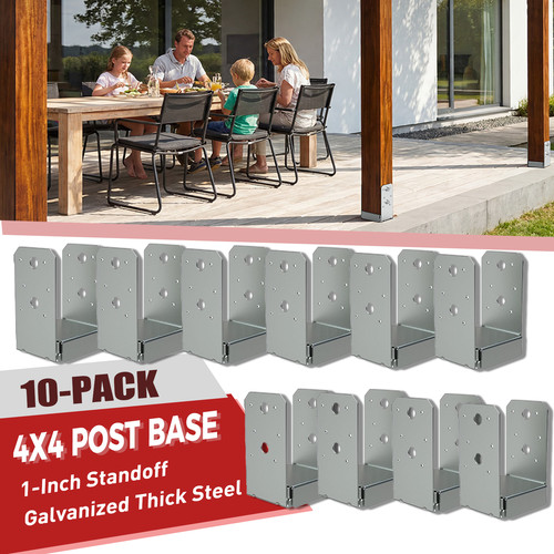 Pack 4x4 post base brackets - pack,