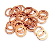25Pcs Copper Crush Washer Flat