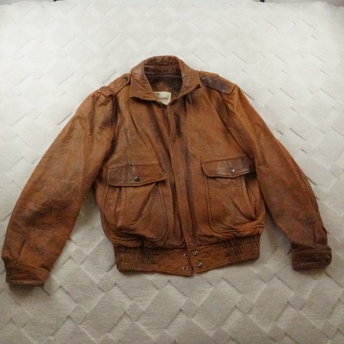 Vintage bermans leather bomber - vintage,