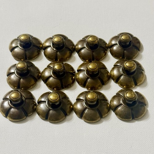 Vintage brass bronze flower - vintage,