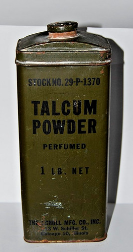 Vintage ww2 military talcum - ww2,