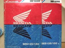2 Genuine HONDA SES125 Dylan Scooter  workshop manual "ADDENDUMS" 200262KPZ00Z