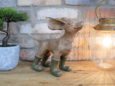 Dog in the Wind Ornament Unique Home Decor Gift Animal Lover Decoration