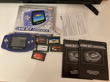 gameboy advance purple boxed