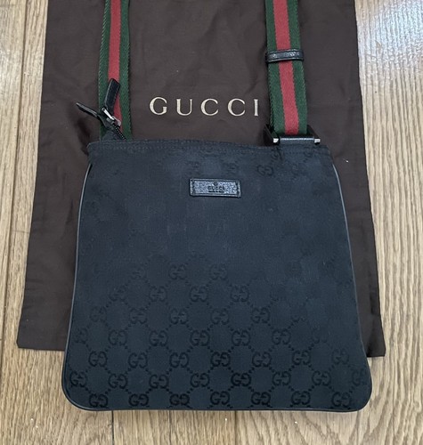 Black gucci messenger bag - bag, 100%