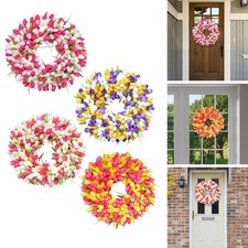 Spring Tulip Wreath Garland