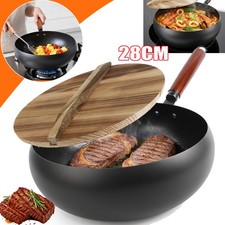 Iron Pot w Wooden Lid Nonstick