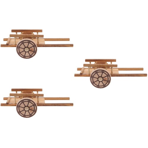 Wooden mini cart model - wooden,