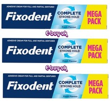 3 X Fixodent Complete - Mega