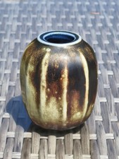 A Fabulous Martin Brothers Organic Gourd Vase w/ Metallic Glaze.