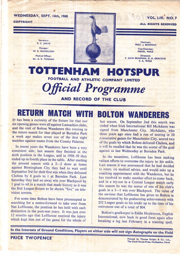 1960 1961 tottenham - 1961,
