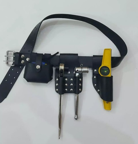 Leather tool belt - leather,