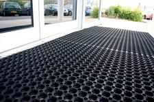 Honeycomb Durable Safety Rubber Matting Playground Garden Mat - Multiple Sizes