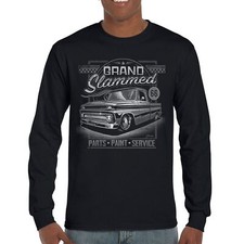 Grand Slammed Classic Pickup Long Sleeve T-shirt Hot Rod Custom Vintage Truck