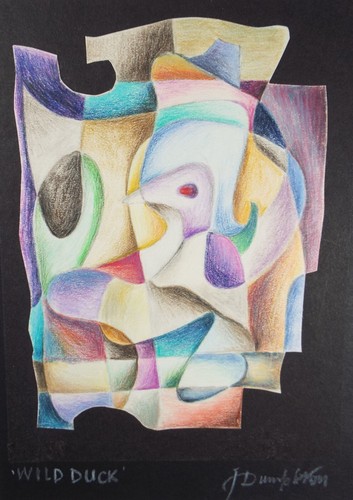 Original coloured pencil - coloured, on
