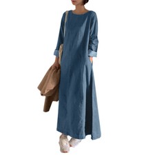Womens Denim Long Sleeve Loose