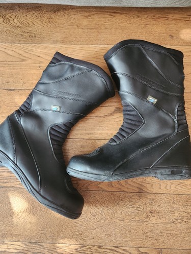 Spada motorcycle black leather