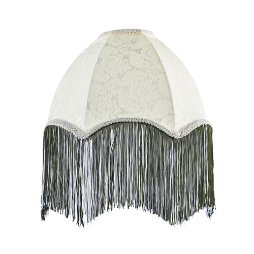 Cream floral victorian - cream, velvet