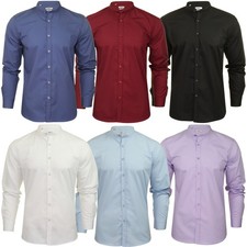 Xact Mens Mock Neck Poplin