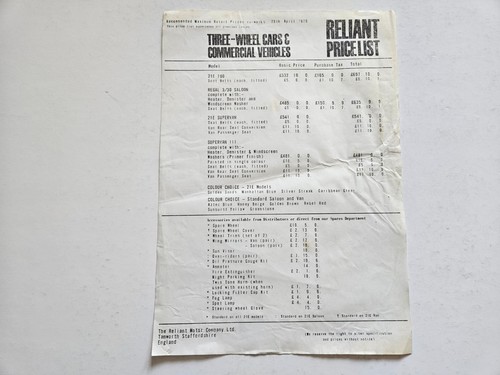 Reliant regal supervan 21e - regal,