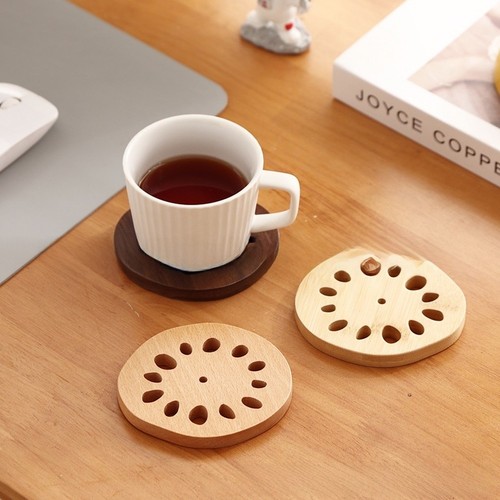 Plant based wooden coasters - plant,