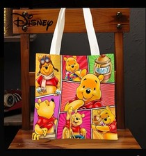 Winnie The Pooh Disney Canvas Tote Shopping Bag 35 X 40 cm