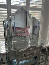 Vintage Venetian Triple dressing table Mirror - good condition 