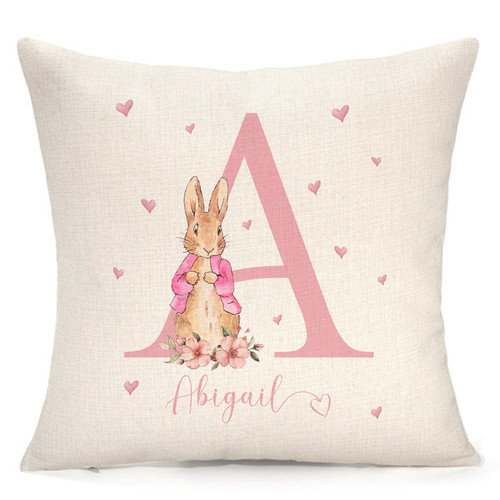 Personalised cushion pink - personalised, cushion,