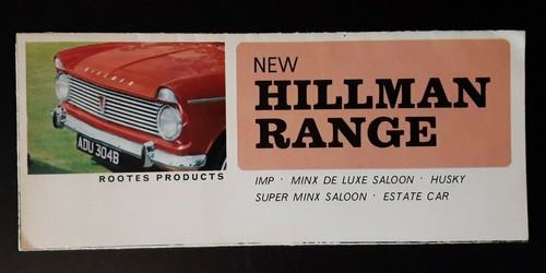 Hillman range brochure 1964 - brochure, c.1964
