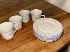 Vintage Brick oven Aunt Rhody Goose cups and saucers Set / Bundle.