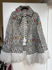 Vintage White & Gold Cape
