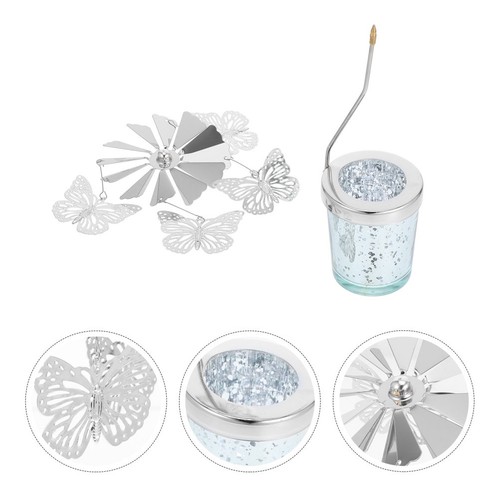 Rotating metal candle - rotating,