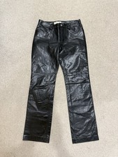 GAP real leather black trousers