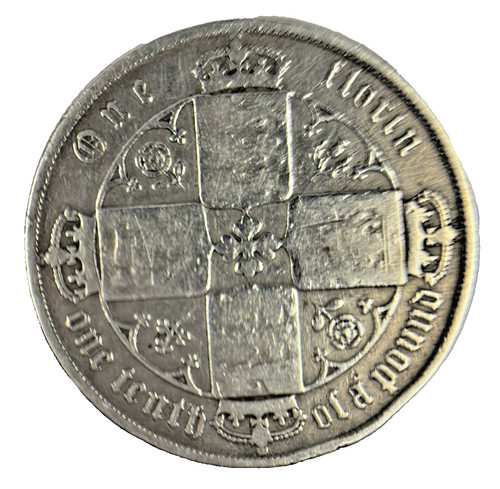1873 gothic florin - gothic,