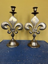 Vintage Large Pair Solid Brass